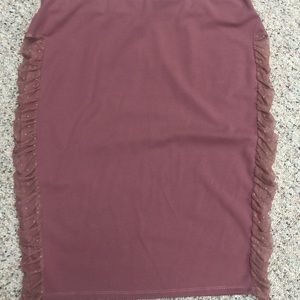 NWT Curvy Girl size 4X mauve pencil skirt
